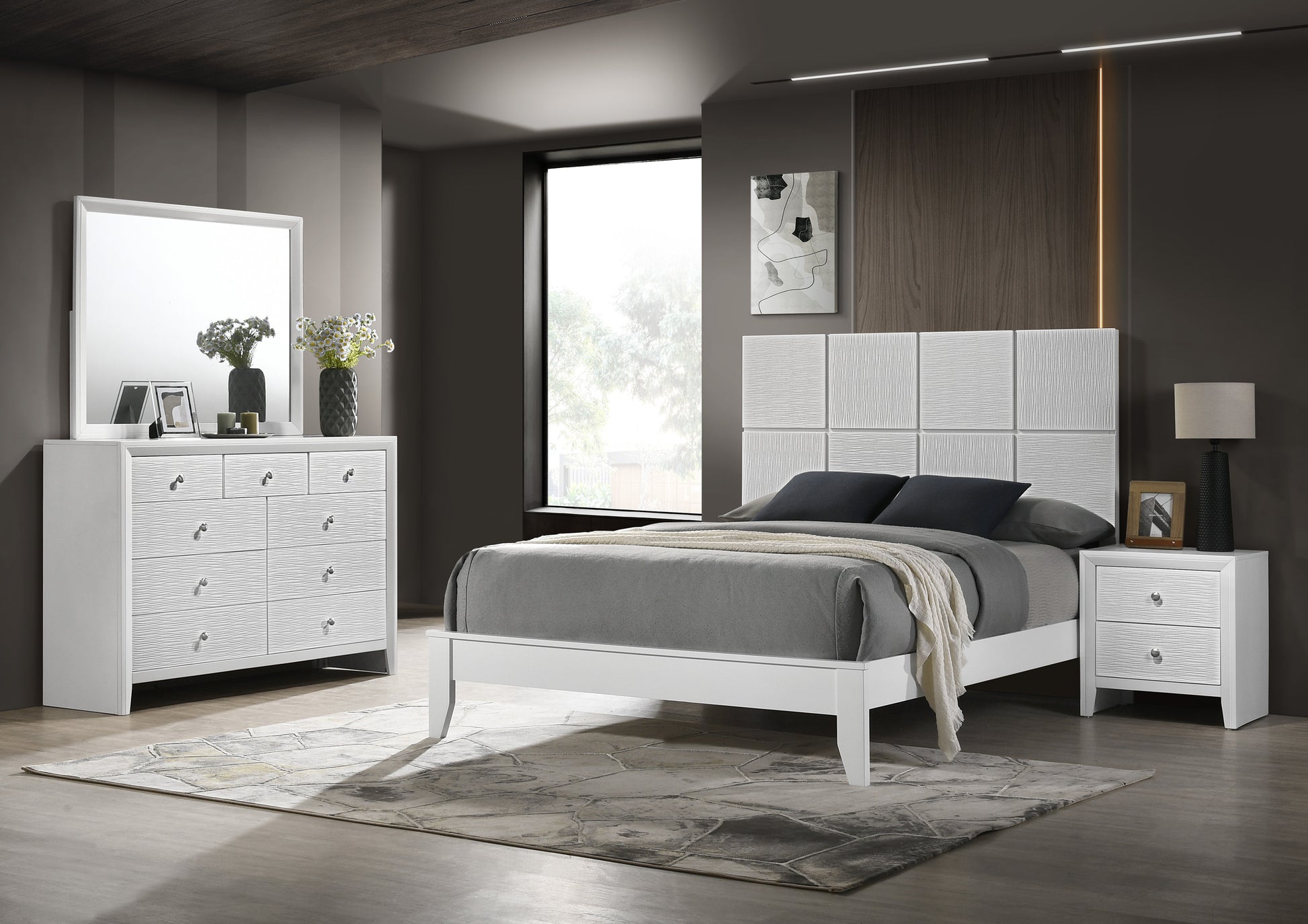 Denker White Bedroom Collection