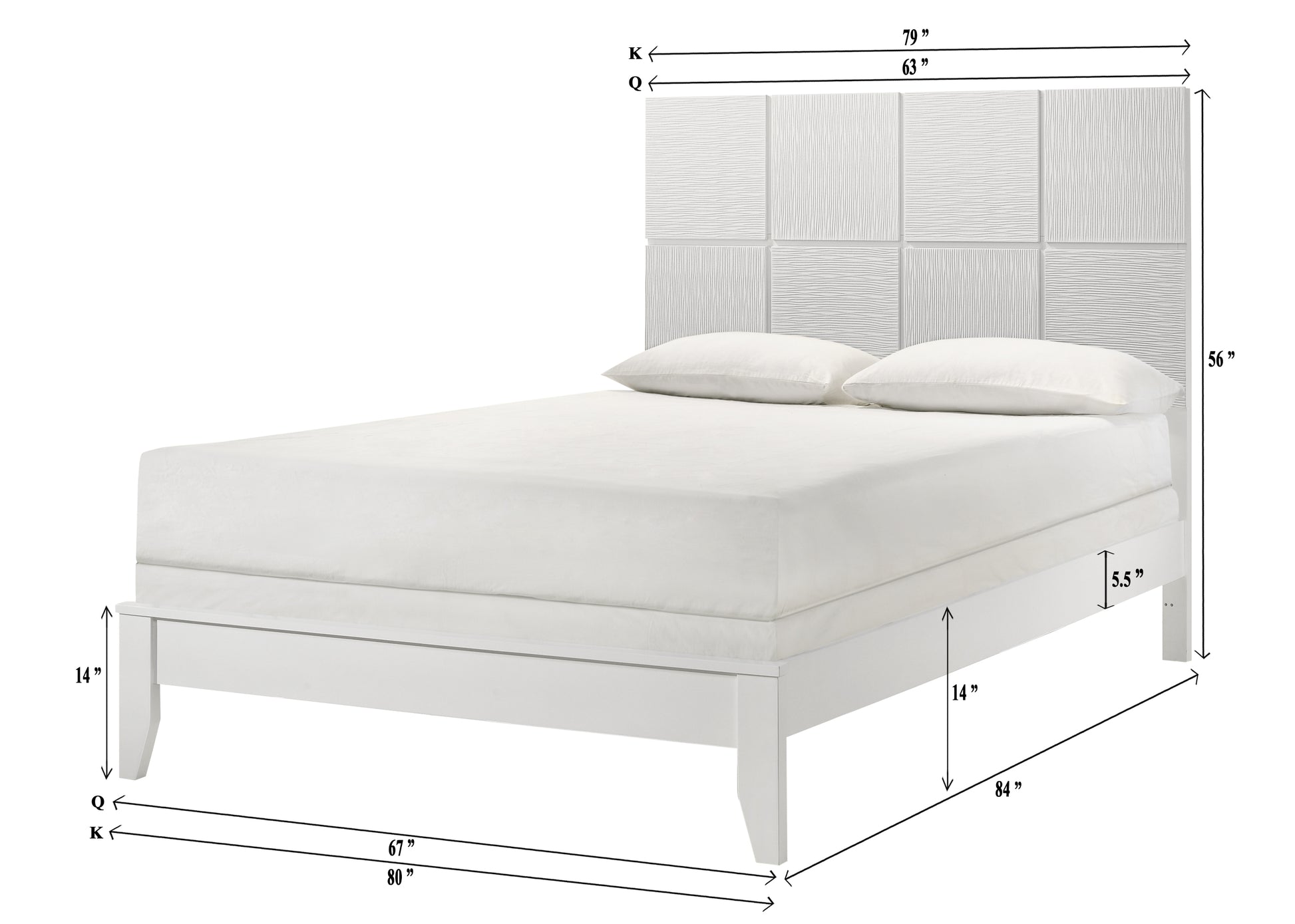 Denker White Bedroom Collection