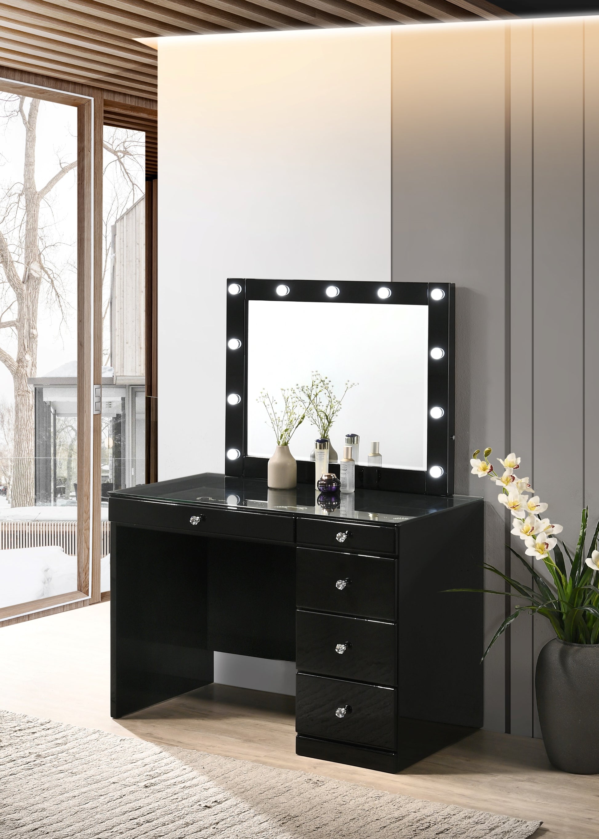 Morgan Black Vanity Collection