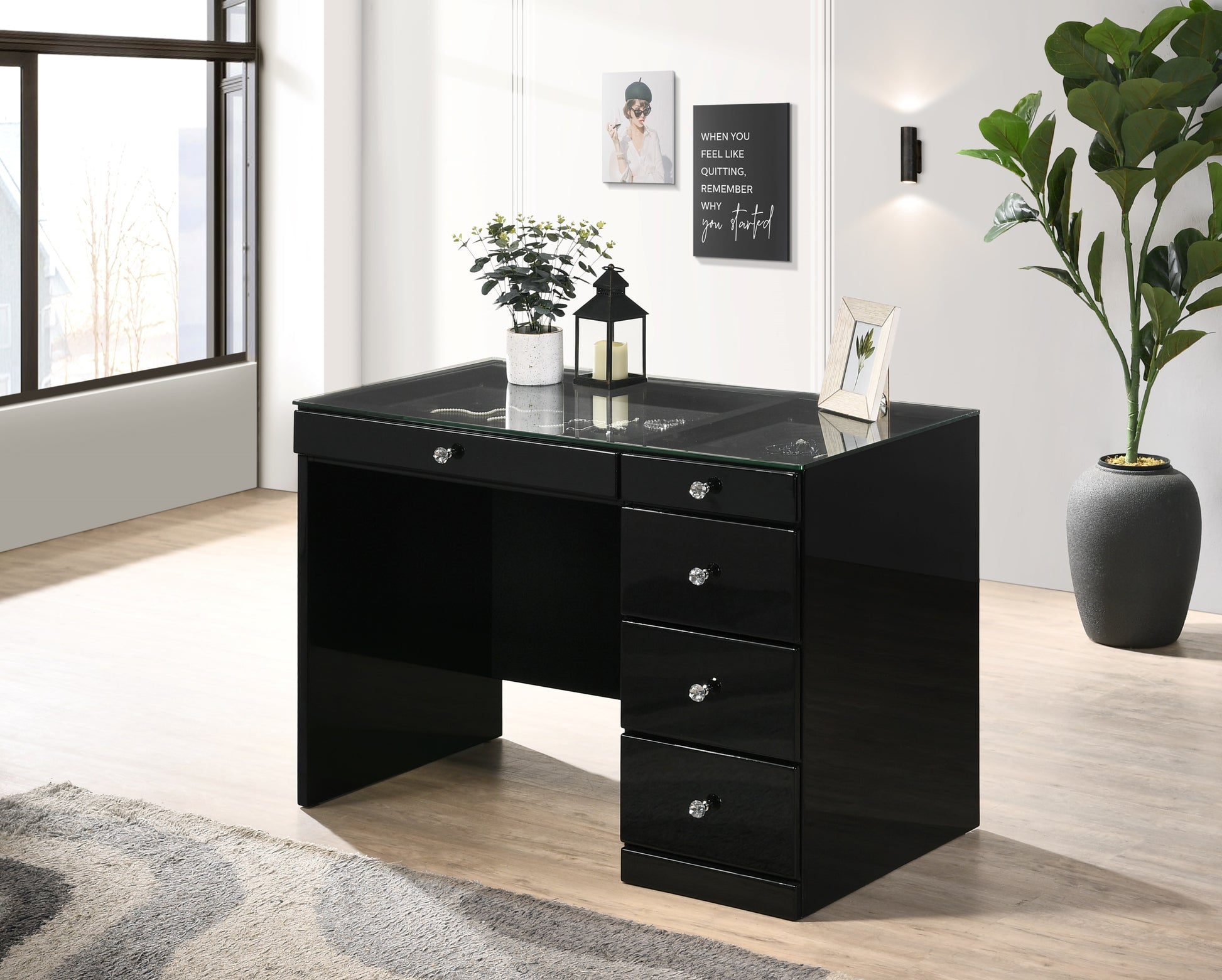 Morgan Black Vanity Collection