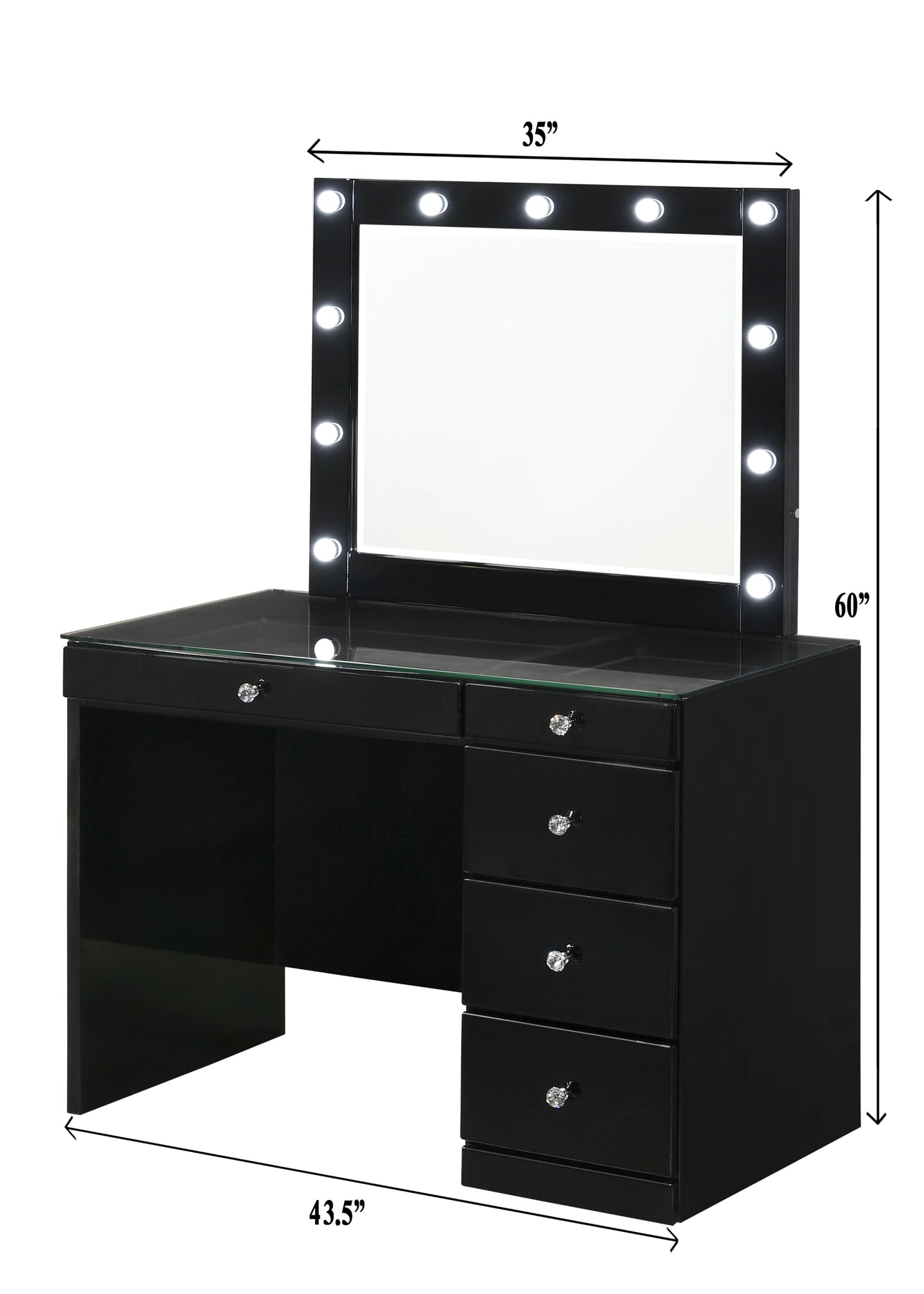 Morgan Black Vanity Collection