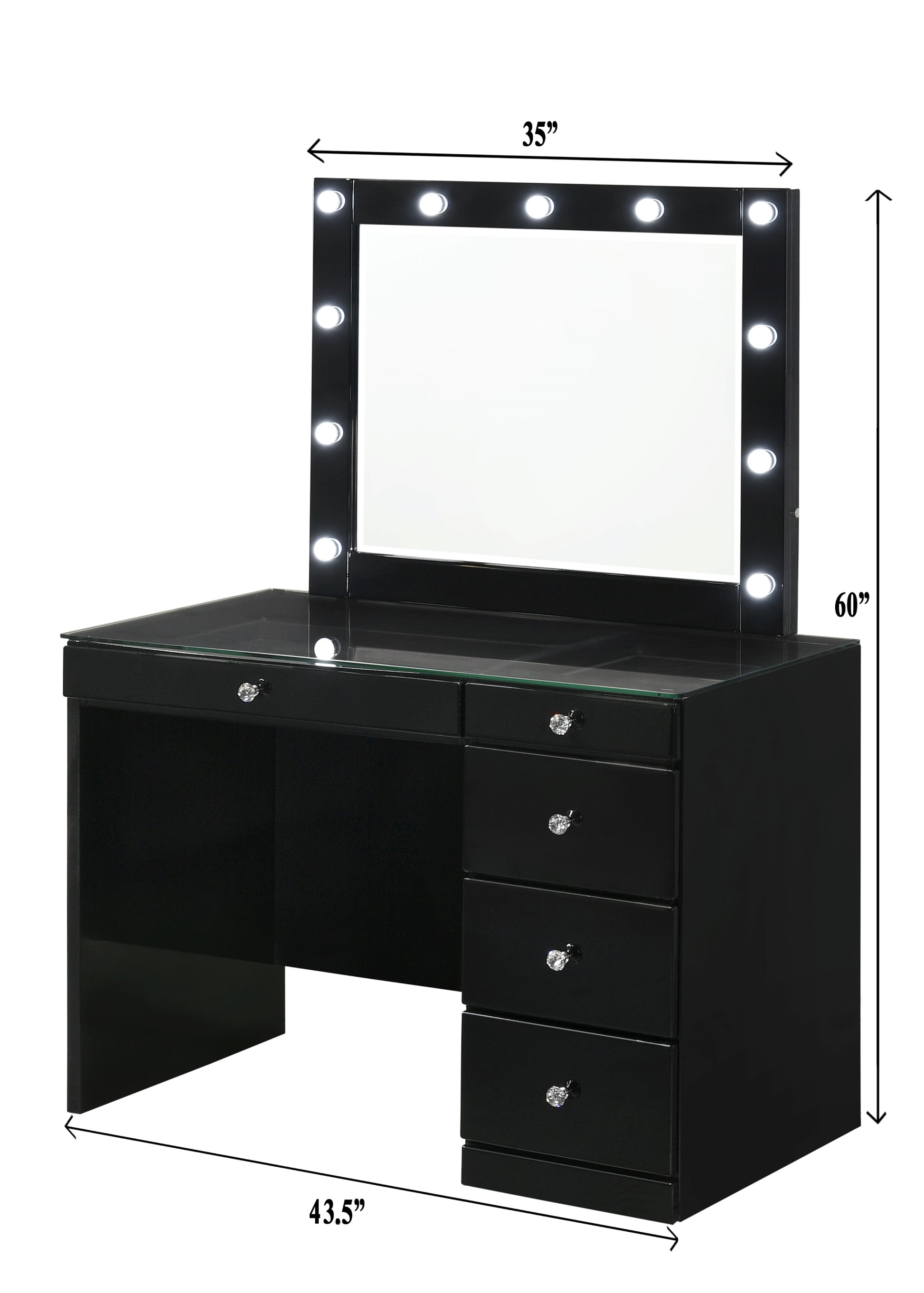 Morgan Black Vanity Collection