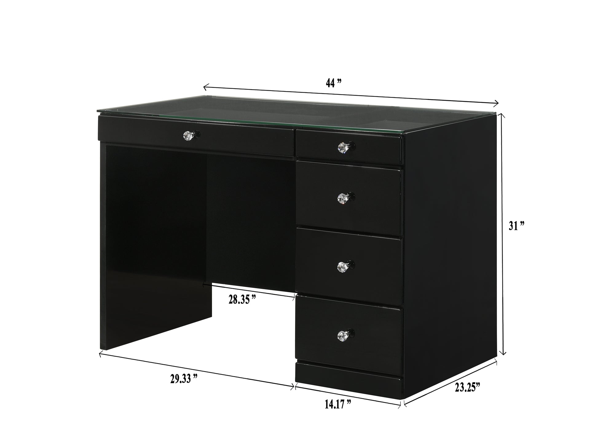 Morgan Black Vanity Collection