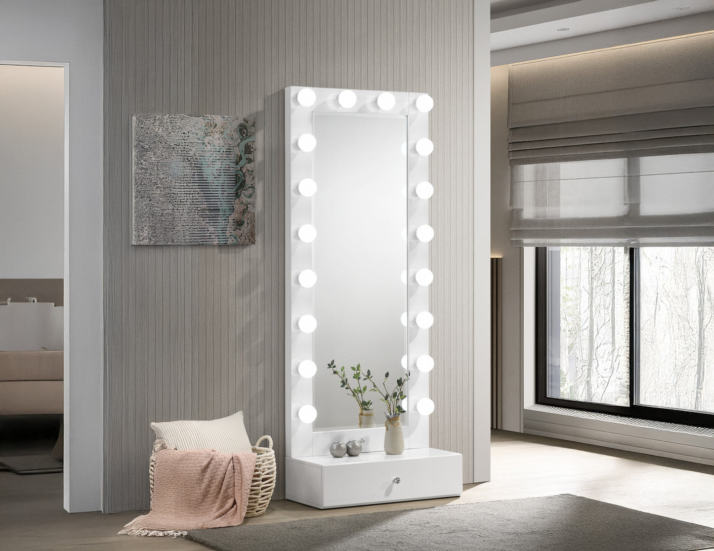 Luxo White Vanity Collection
