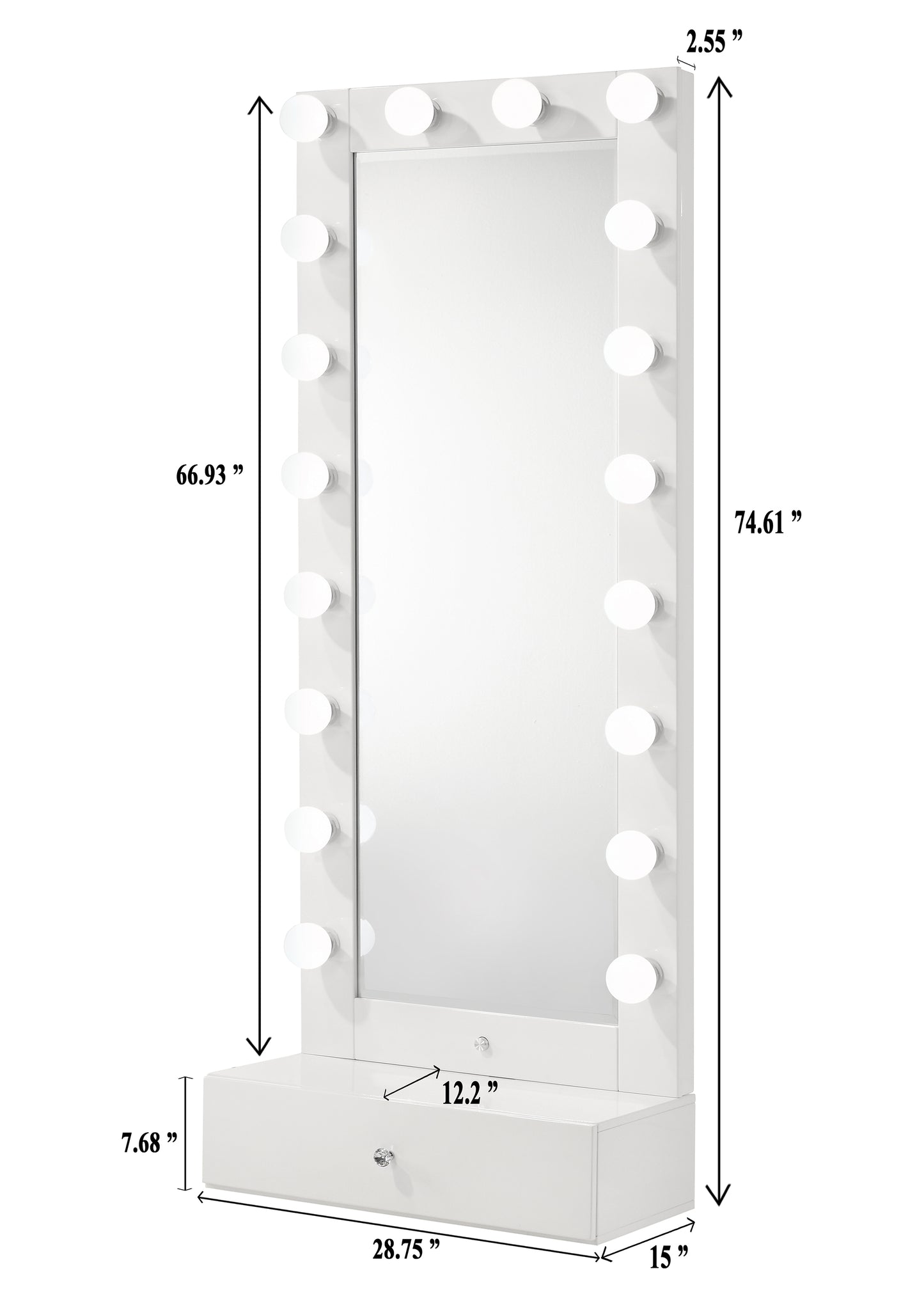 Luxo White Vanity Collection