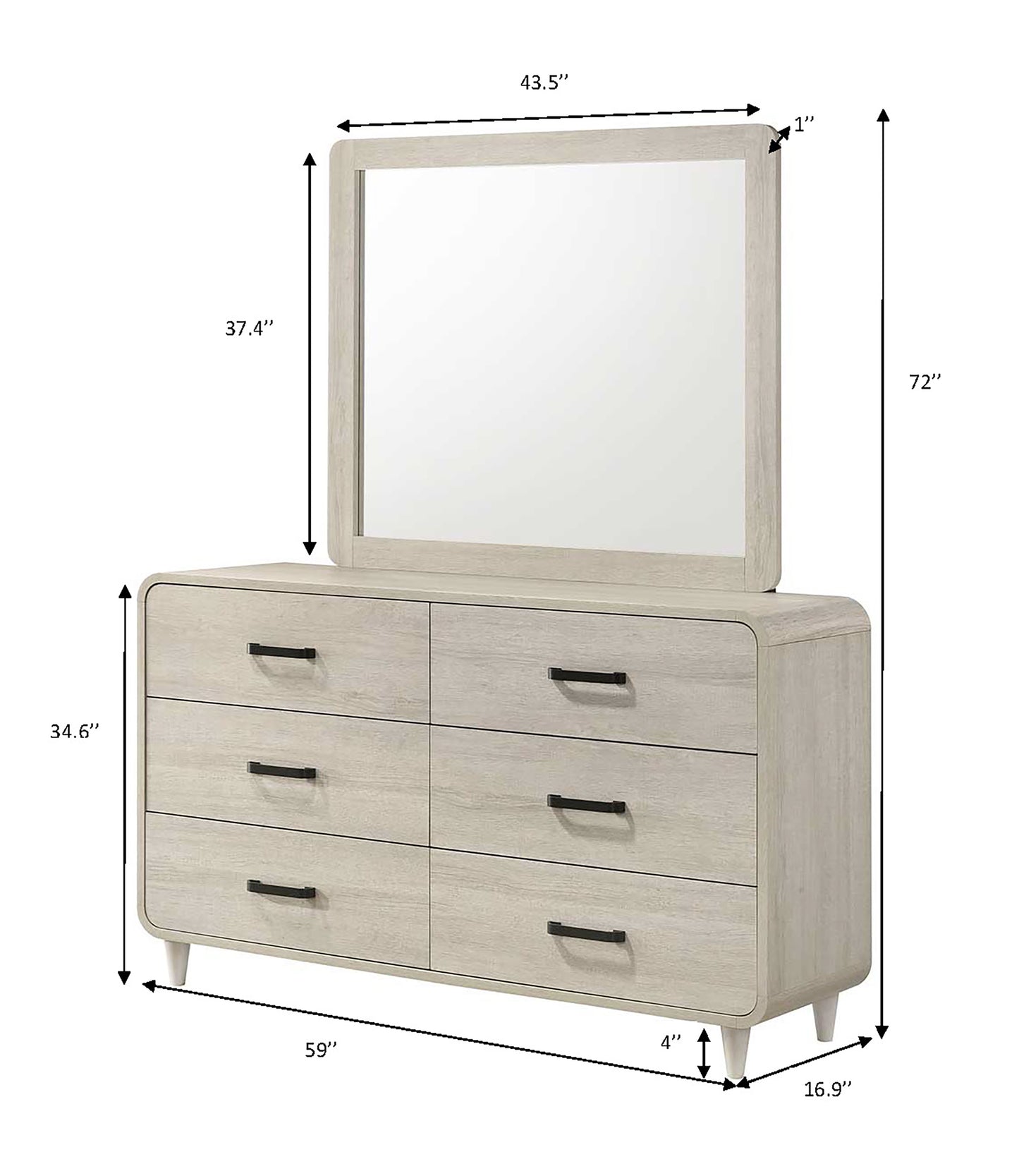 Nyomi White Bedroom Collection