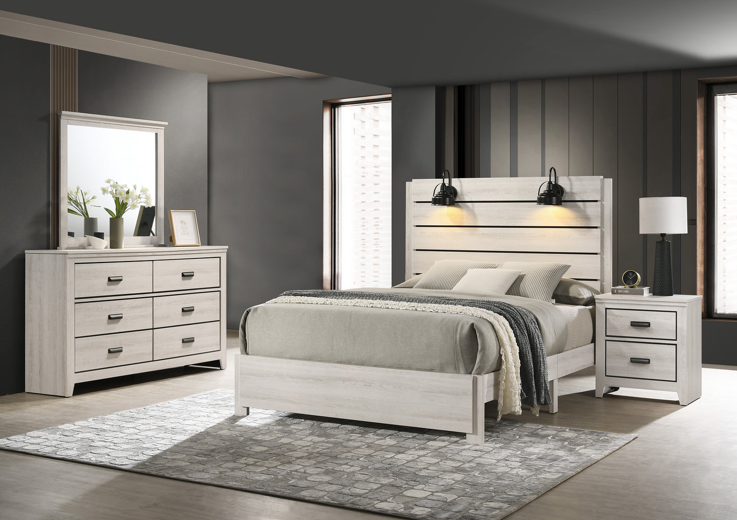Carter White Bedroom Collection