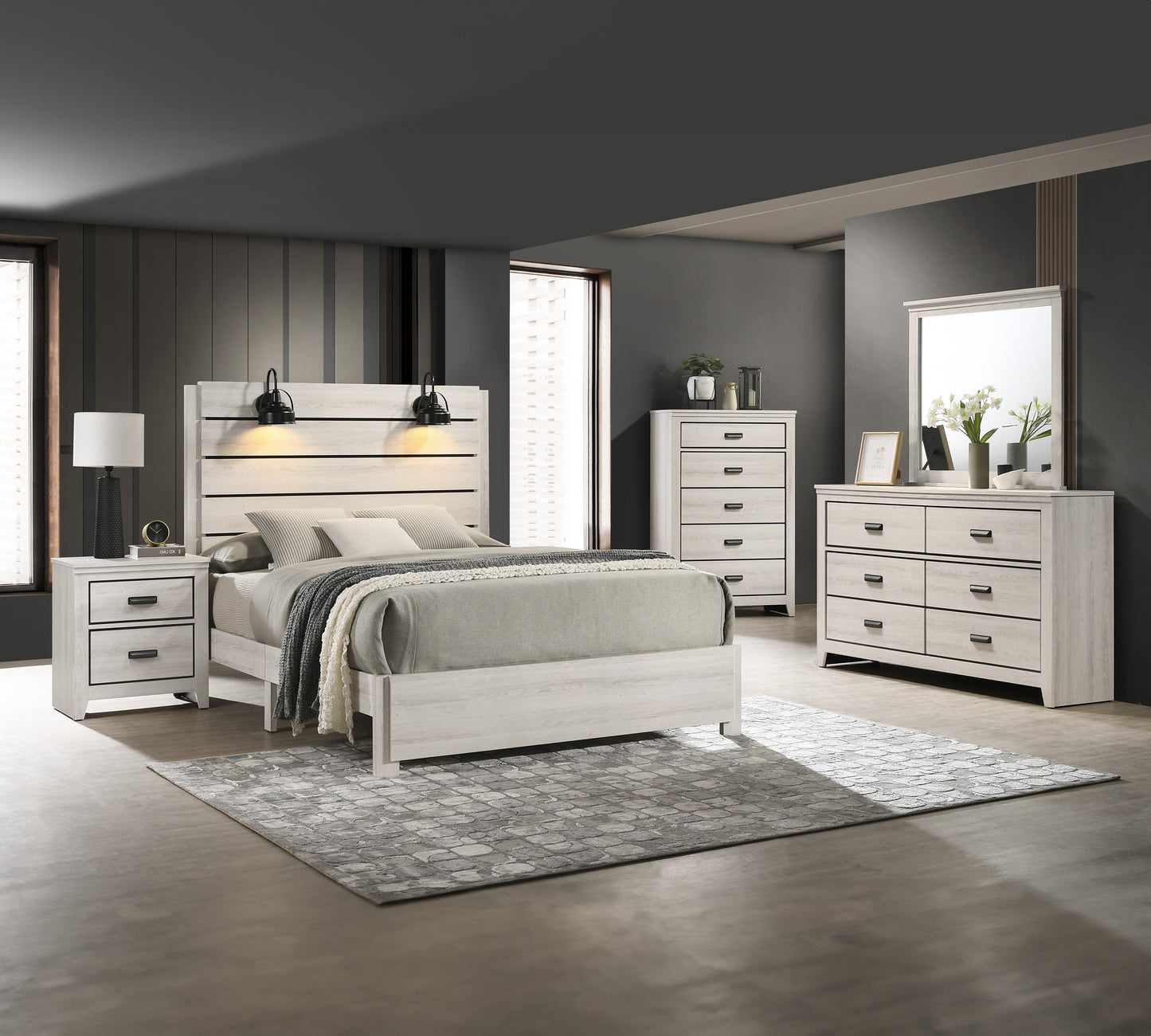 Carter White Bedroom Collection