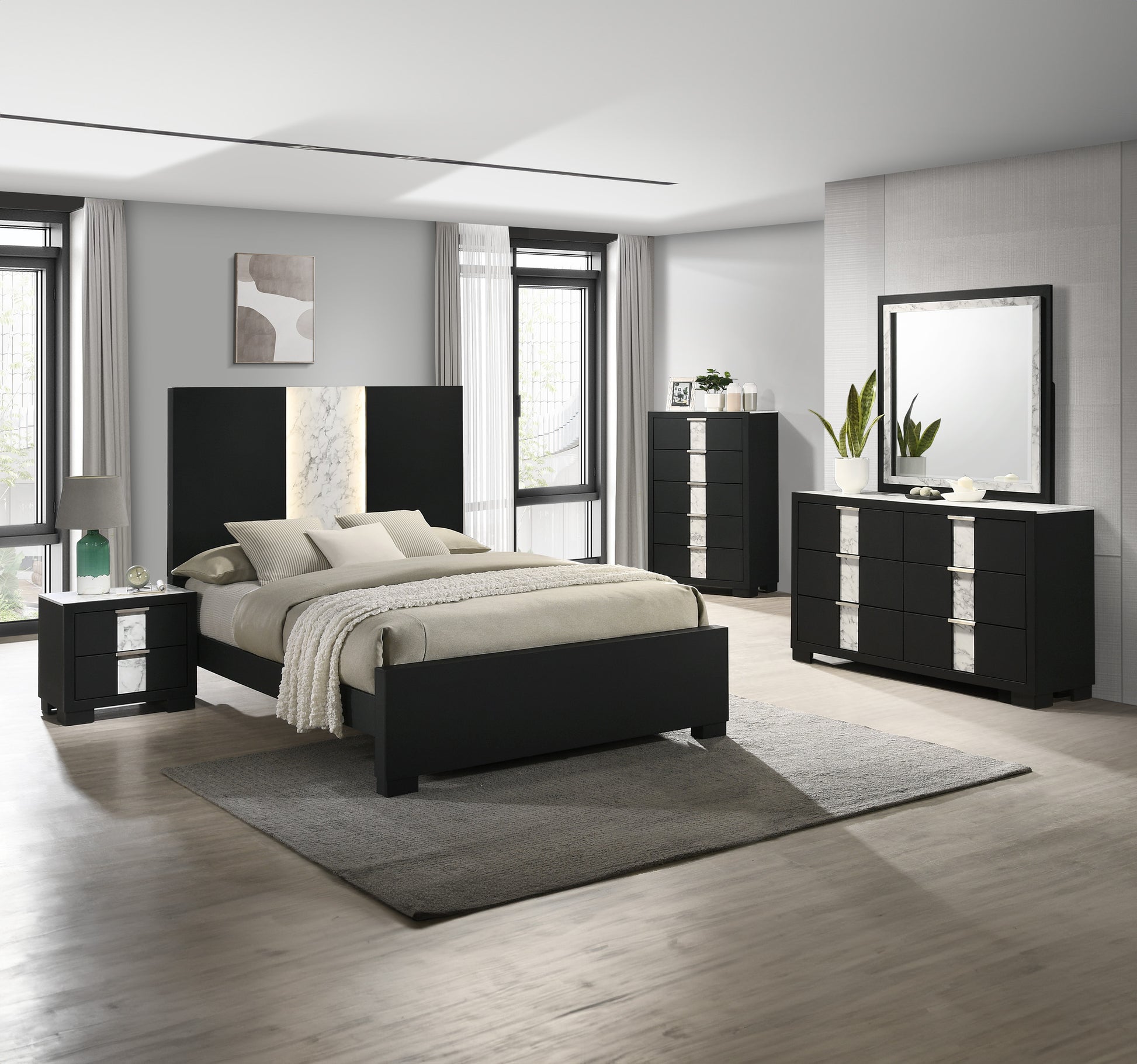 Rangley Black Bedroom Collection
