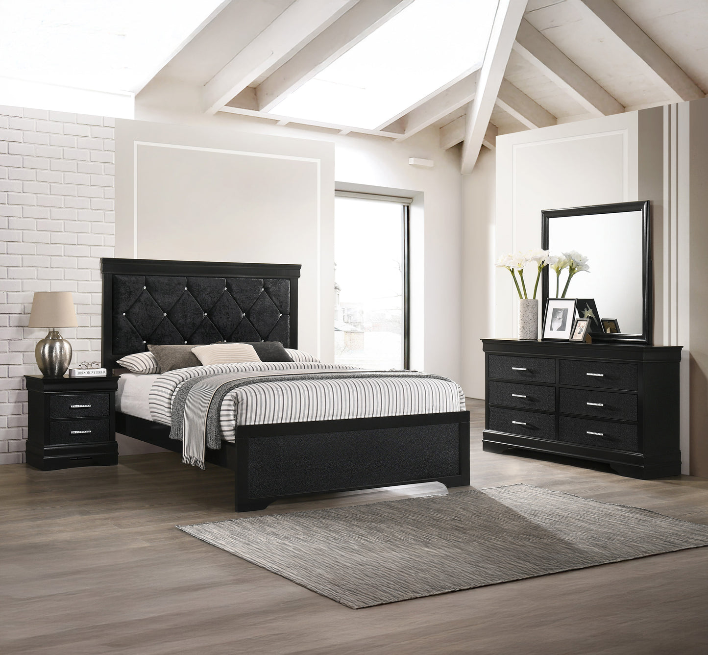 Amalia Black Bedroom Collection