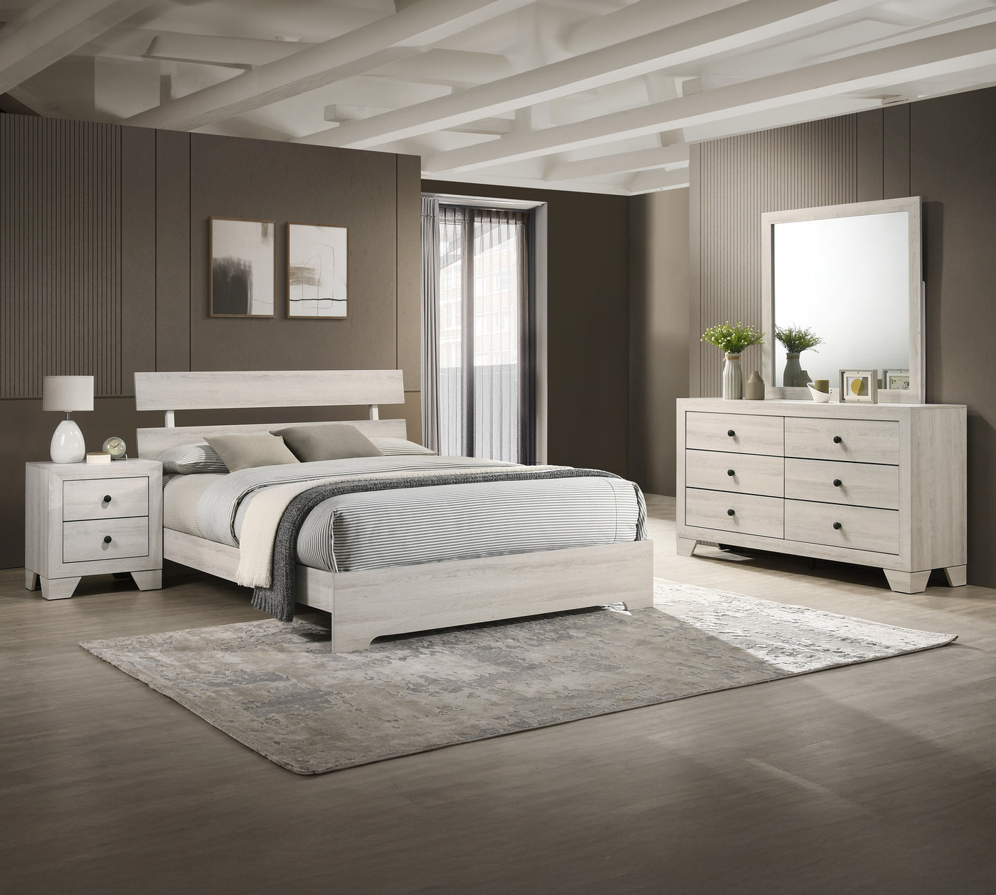Atticus White Bedroom Collection