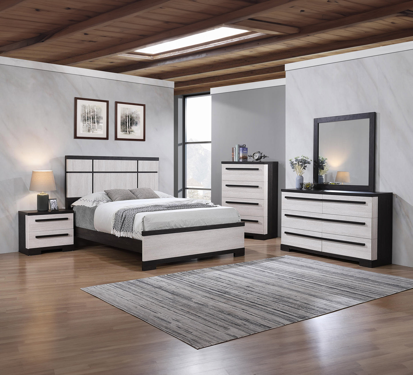 Remington Chalk Ebony Bedroom Collection