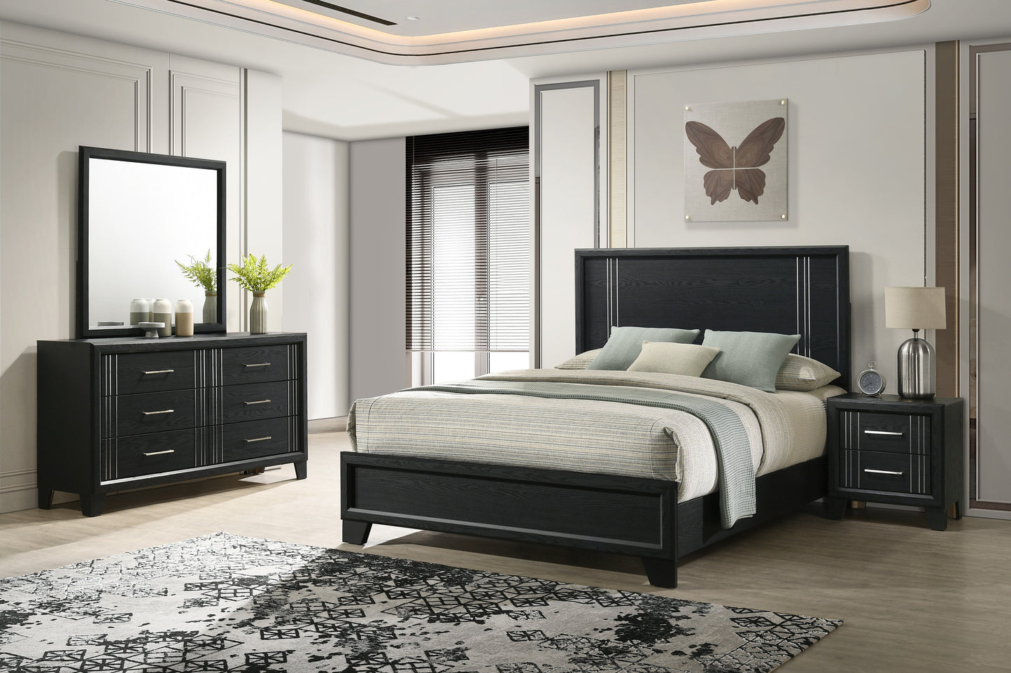 Charlie Charcoal Bedroom Collection