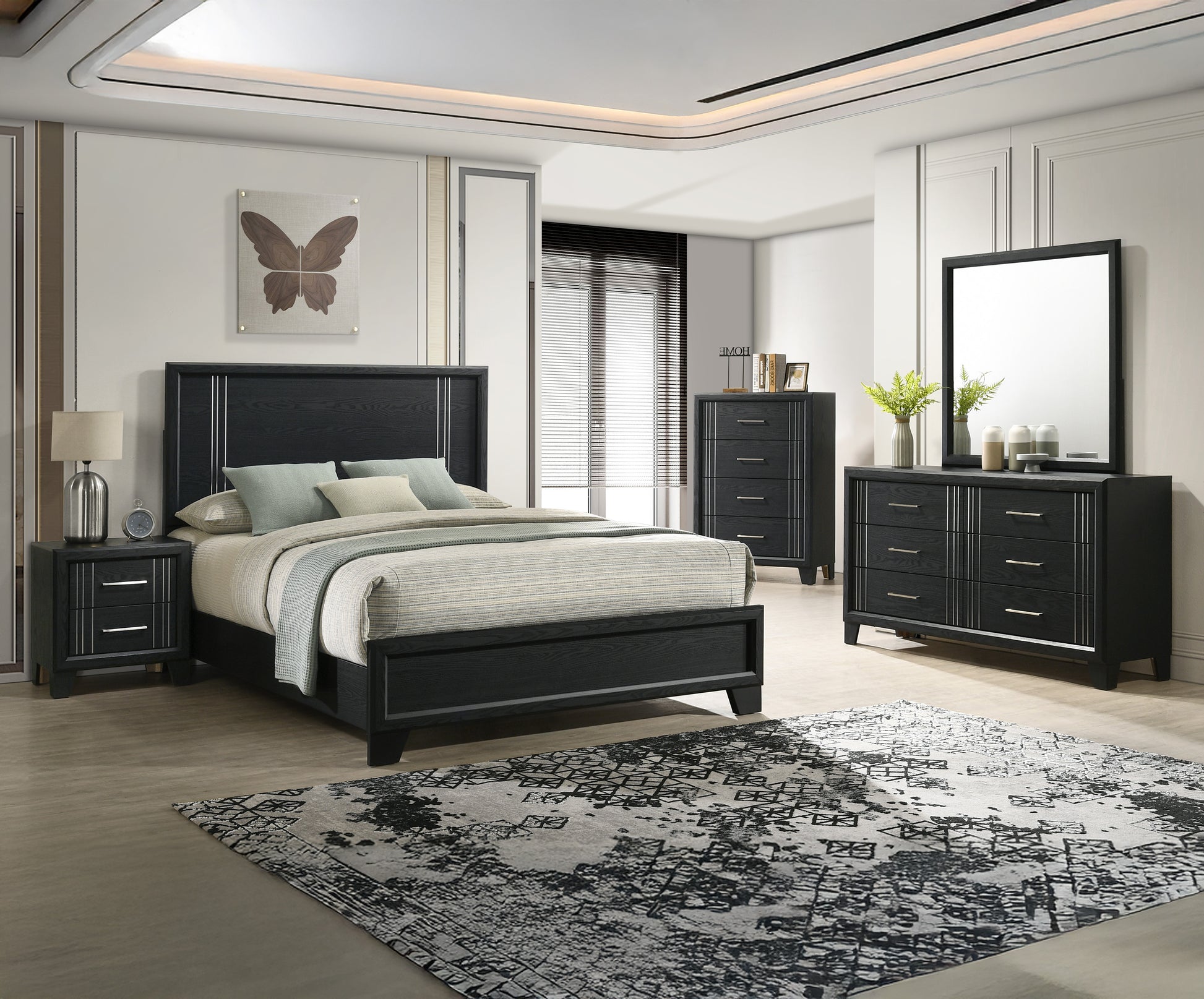 Charlie Charcoal Bedroom Collection