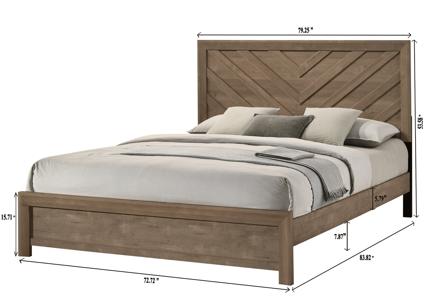 Valor Light Brown Bedroom Collection