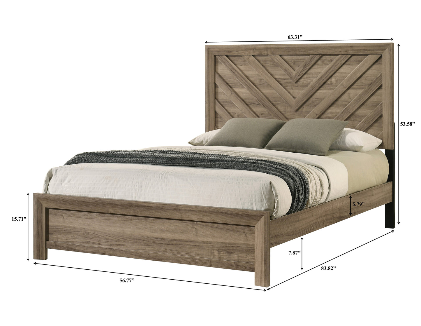 Valor Light Brown Bedroom Collection