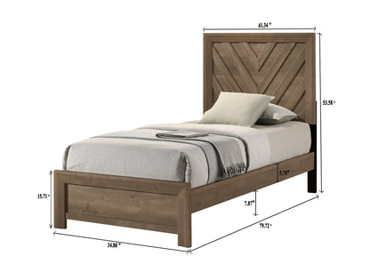 Valor Light Brown Bedroom Collection