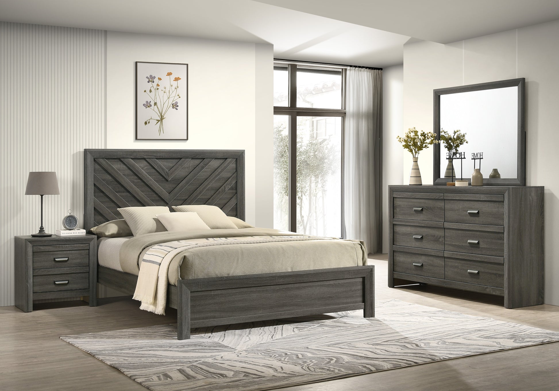 Valor Grey Bedroom Collection