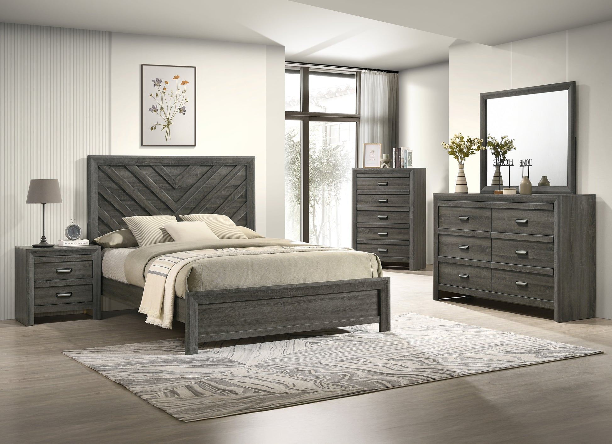 Valor Grey Bedroom Collection