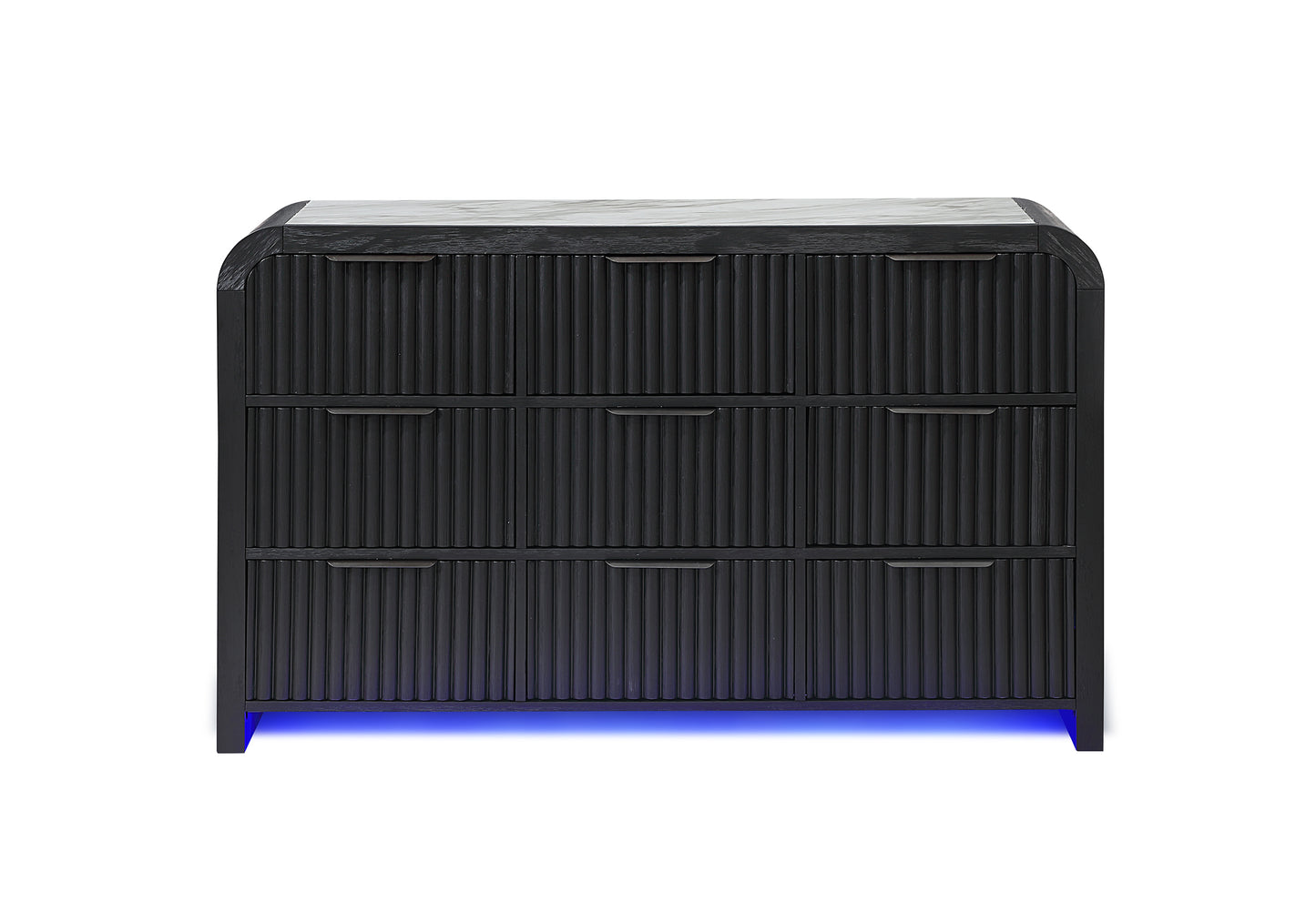 Beckett White & Black LED Bedroom Collection