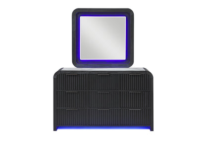 Beckett White & Black LED Bedroom Collection
