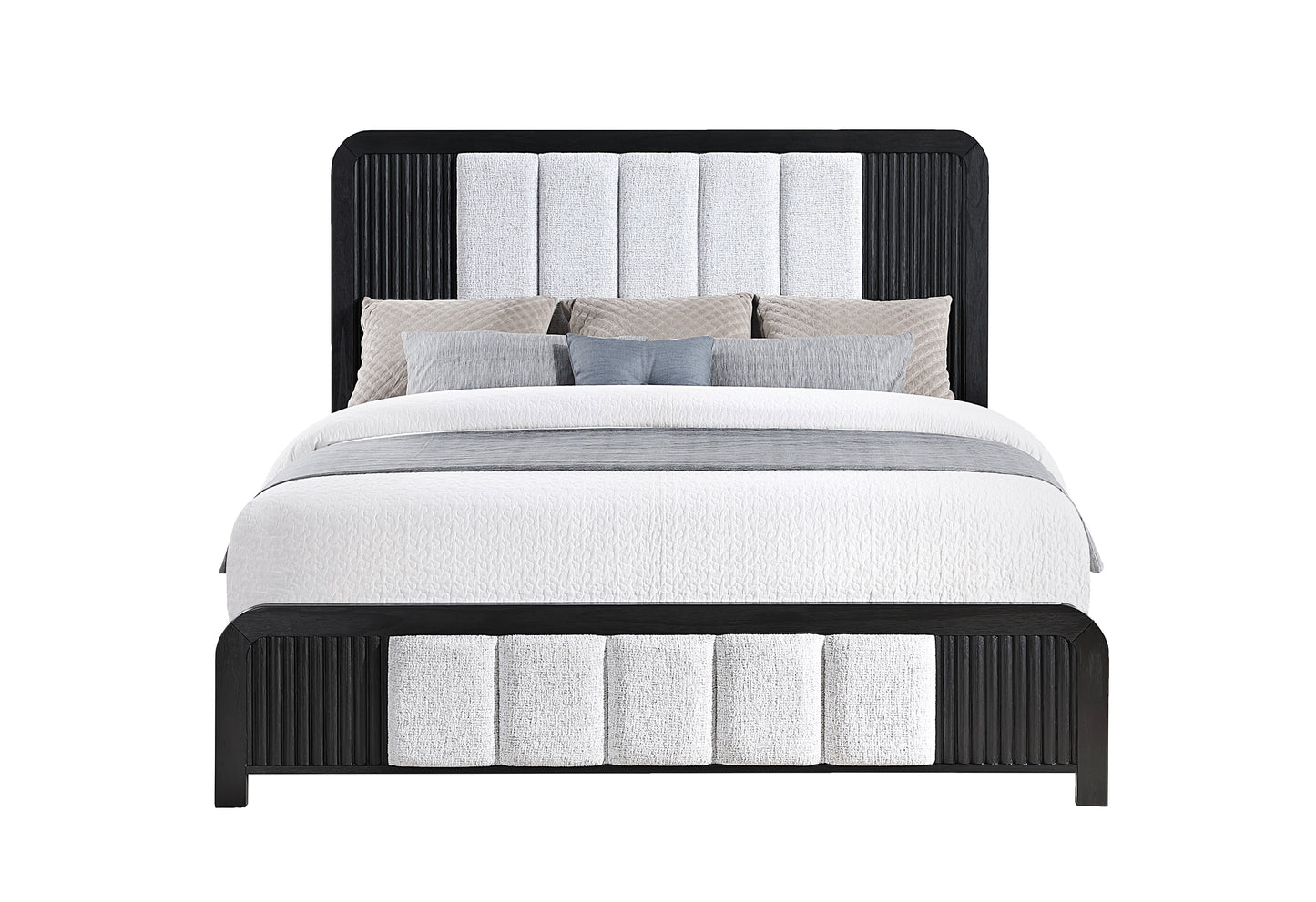 Beckett White & Black LED Bedroom Collection