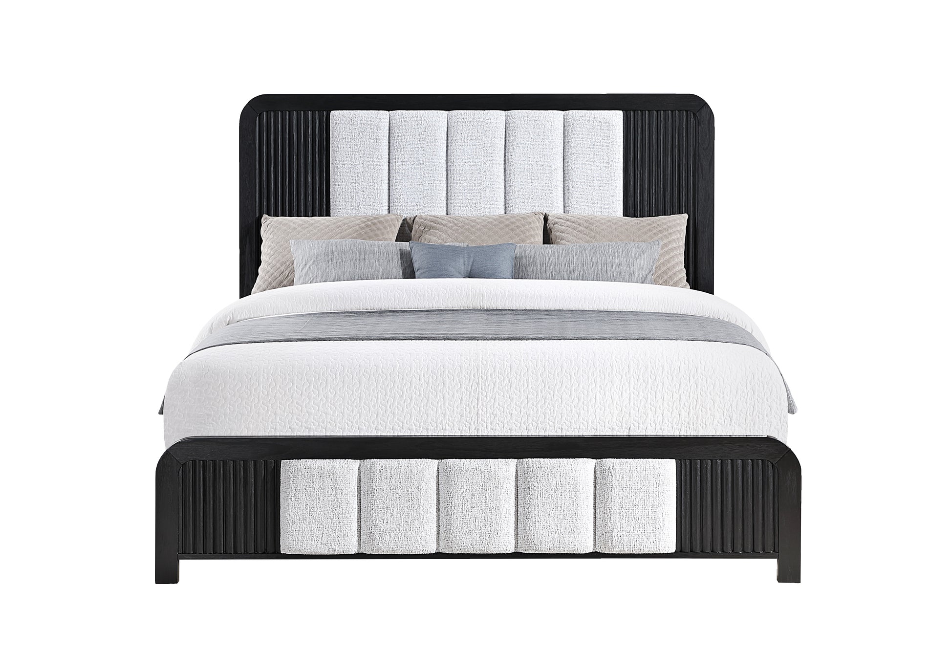Beckett White & Black LED Bedroom Collection