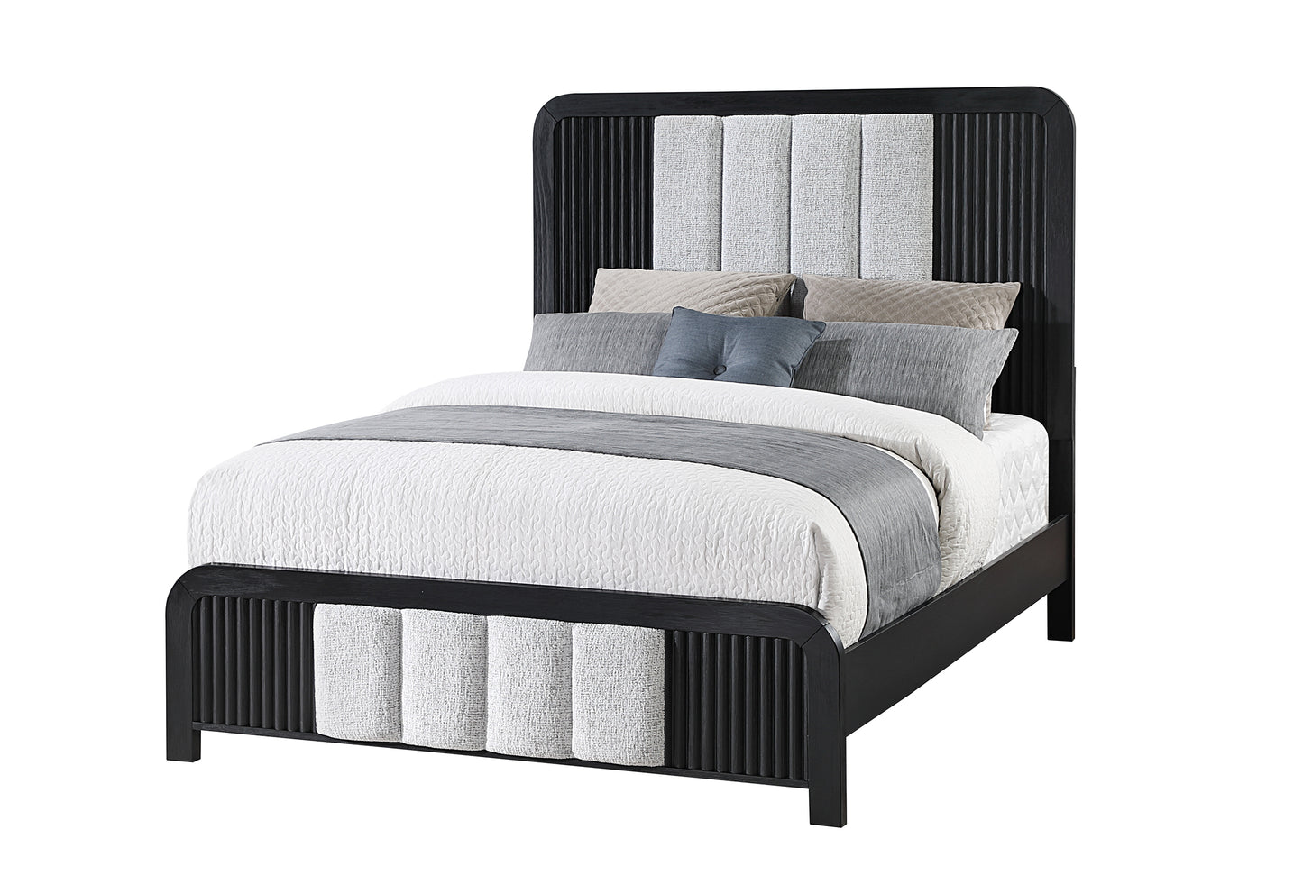 Beckett White & Black LED Bedroom Collection