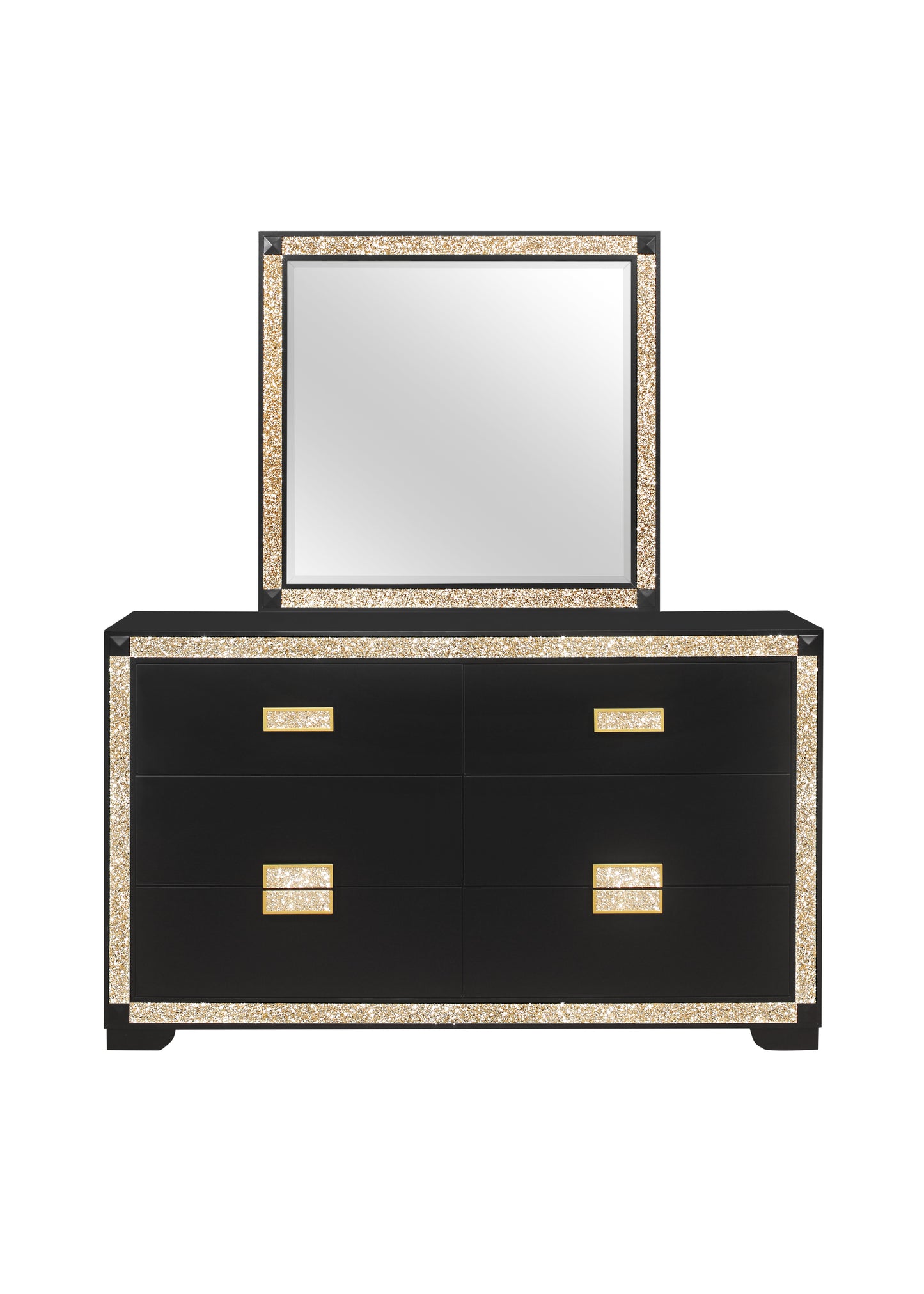 Blake Black & Gold Bedroom Collection