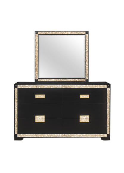 Blake Black & Gold Bedroom Collection