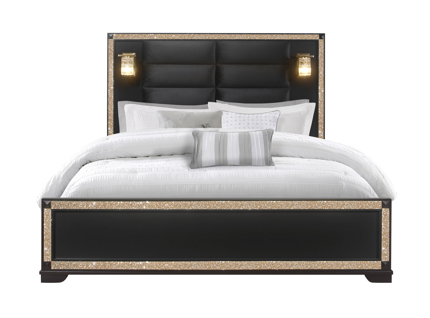 Blake Black & Gold Bedroom Collection
