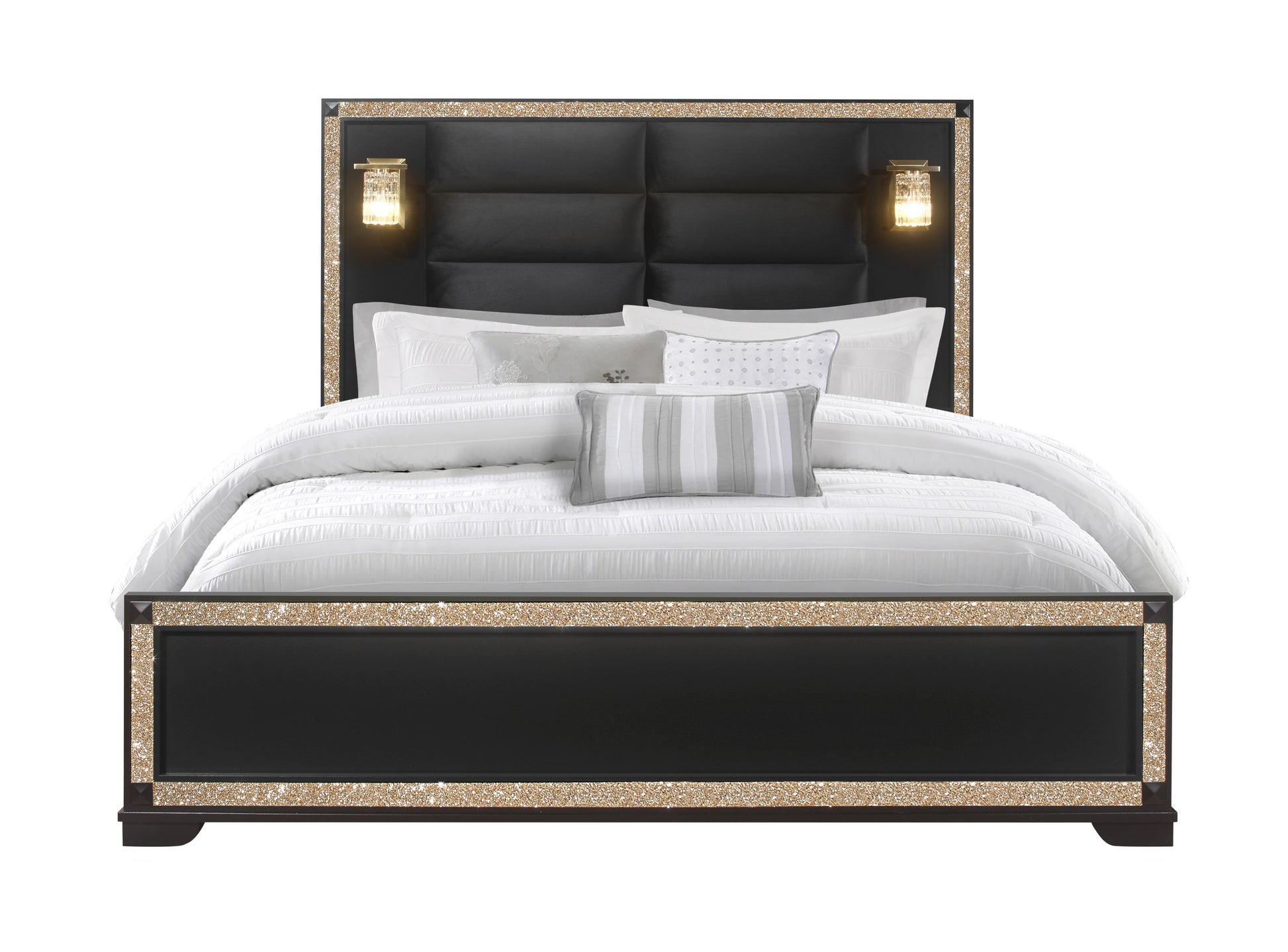Blake Black & Gold Bedroom Collection