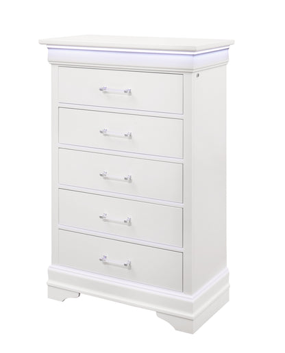Charlie White LED Bedroom Collection