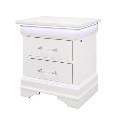 Charlie White LED Bedroom Collection
