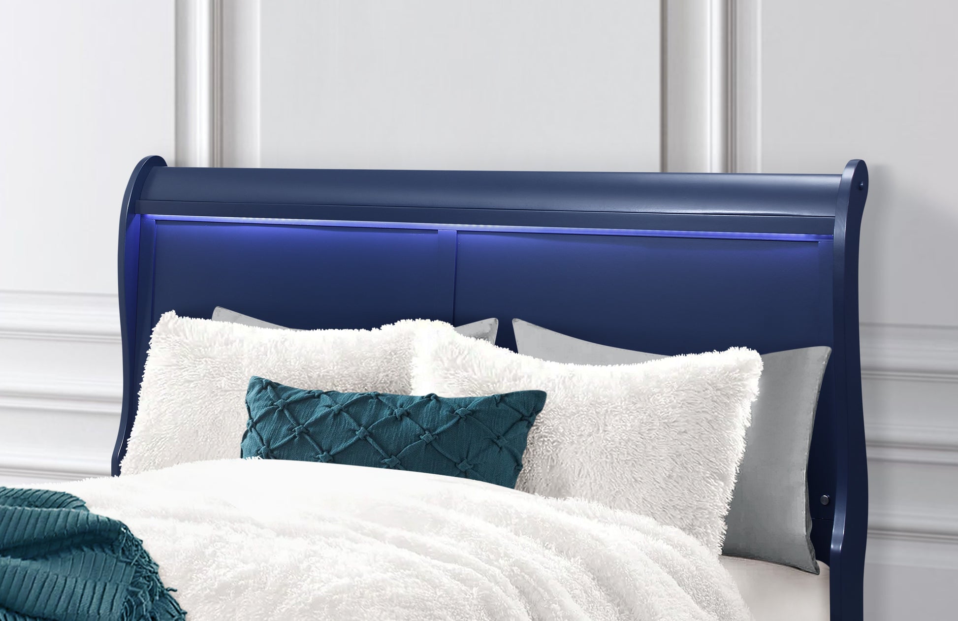 Charlie Blue LED Bedroom Collection