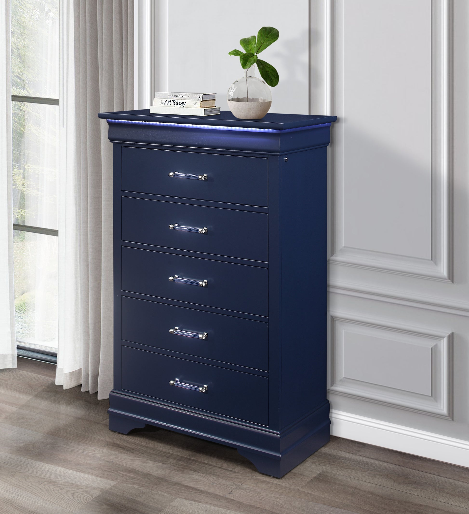 Charlie Blue LED Bedroom Collection