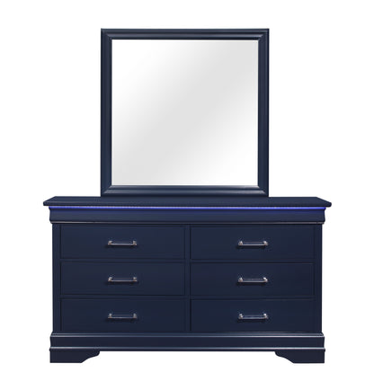 Charlie Blue LED Bedroom Collection