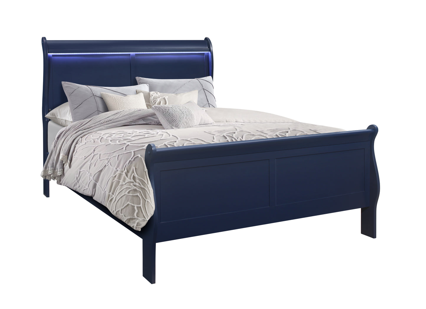 Charlie Blue LED Bedroom Collection