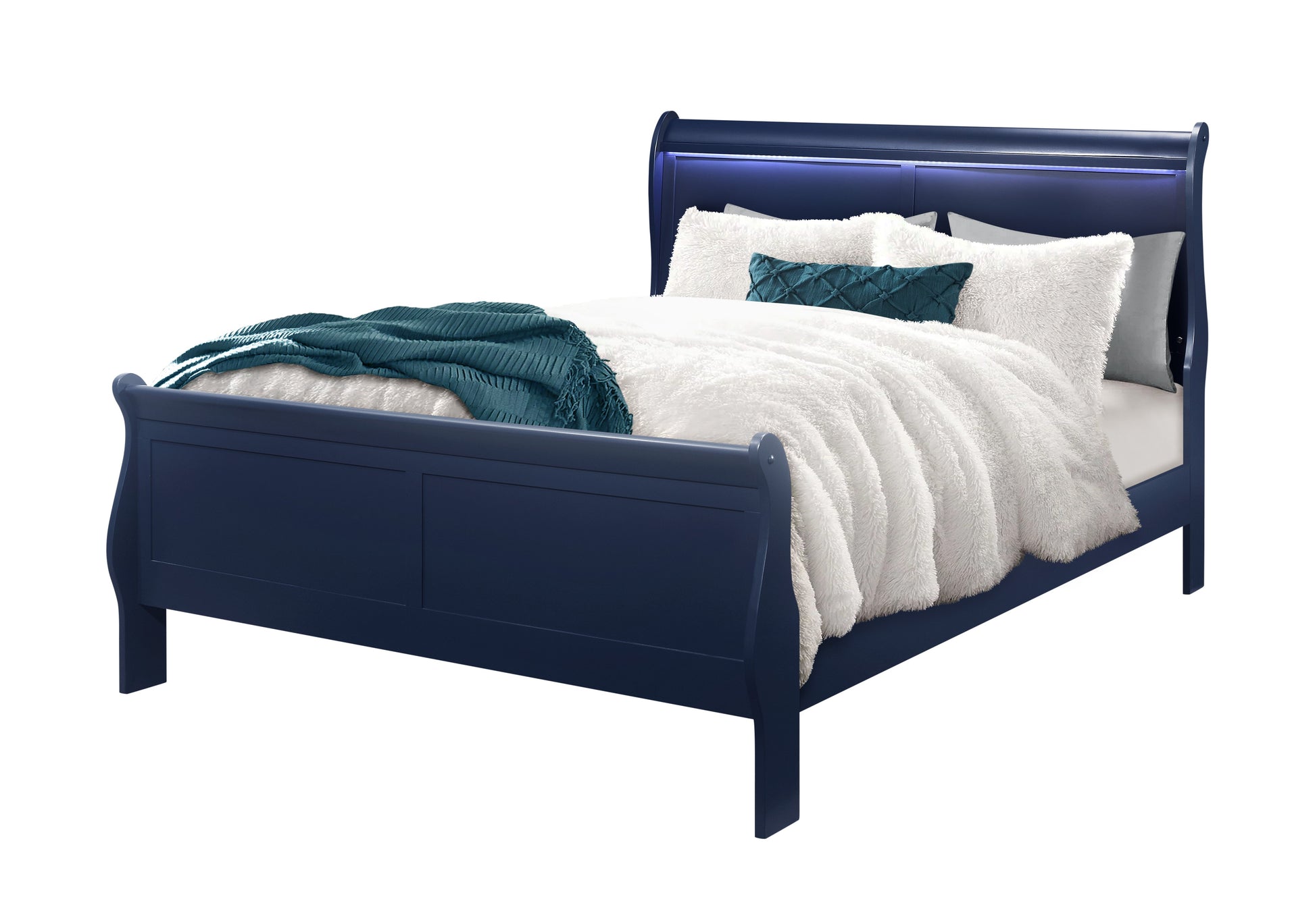Charlie Blue LED Bedroom Collection