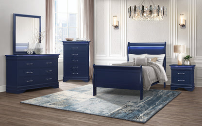 Charlie Blue LED Bedroom Collection