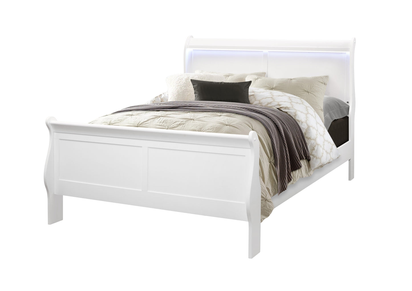Charlie White LED Bedroom Collection