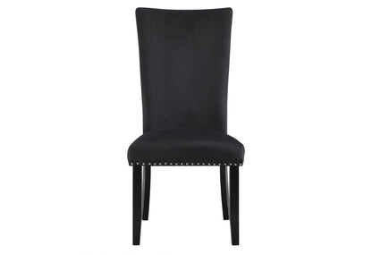 Black Velvet Dining Chair