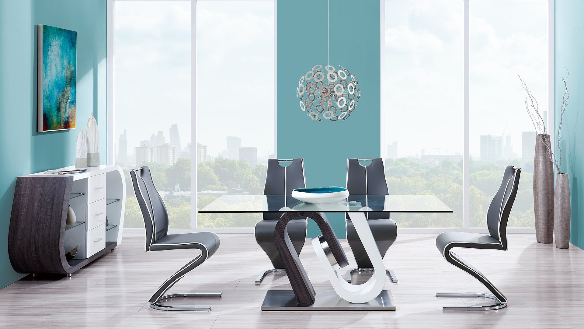 Glass Dining Set