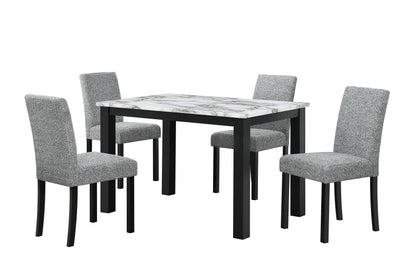 White Marble Dining Set