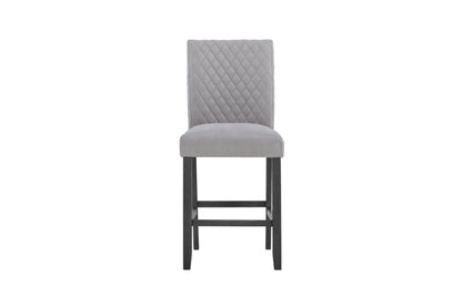 Grey Fabric Bar Stool