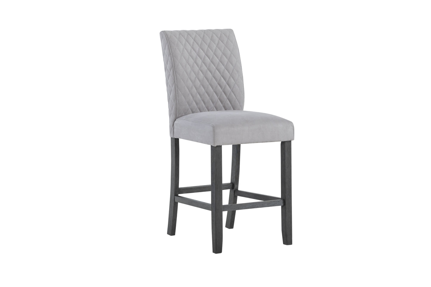 Grey Fabric Bar Stool