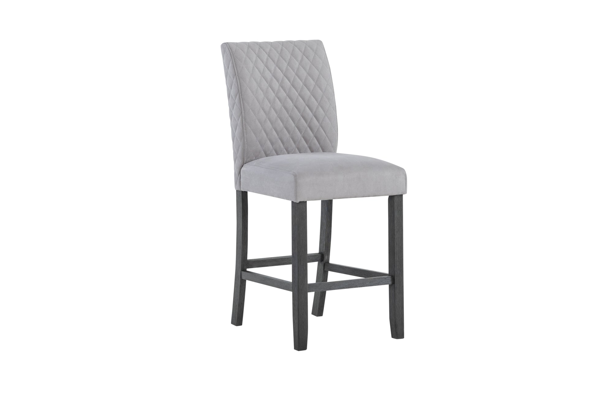 Grey Fabric Bar Stool