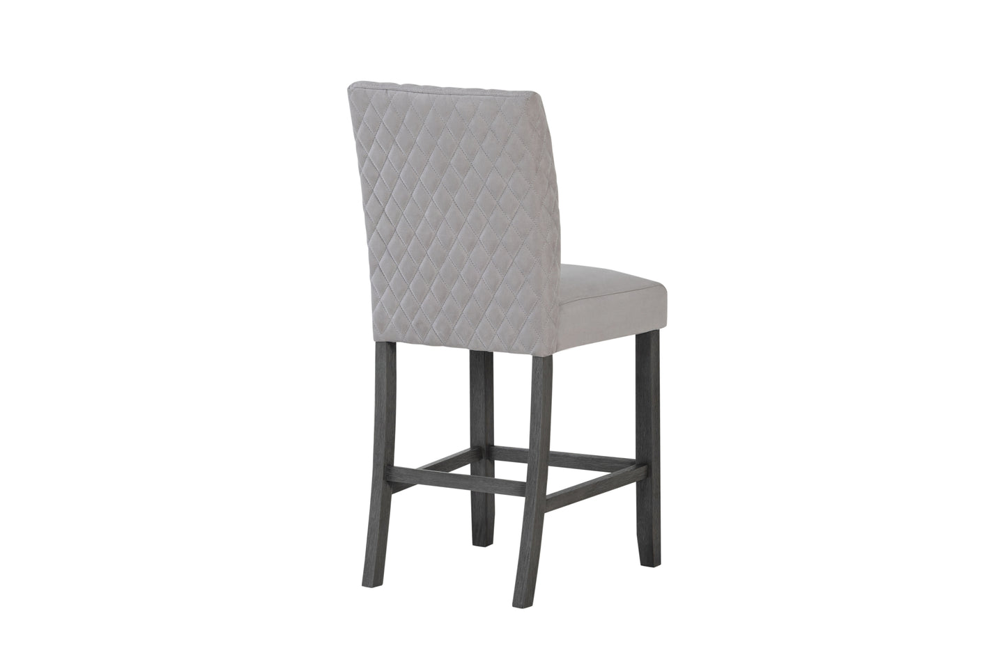 Grey Fabric Bar Stool