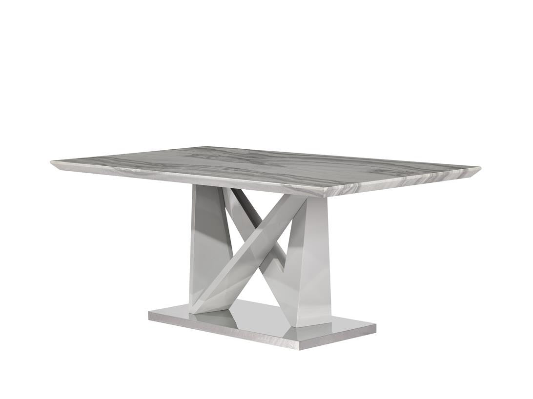 Grey Marble Dining Set