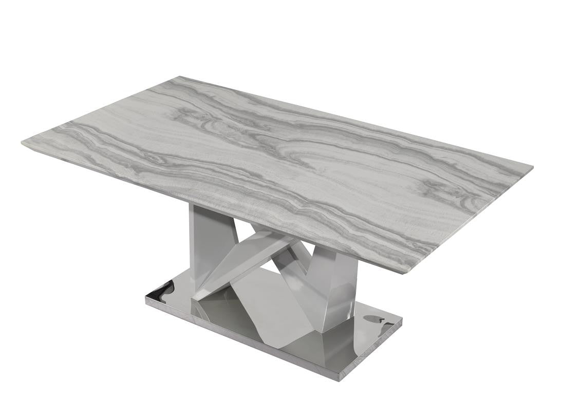 Grey Marble Dining Set